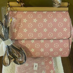 Pink Women's Bag with wallet